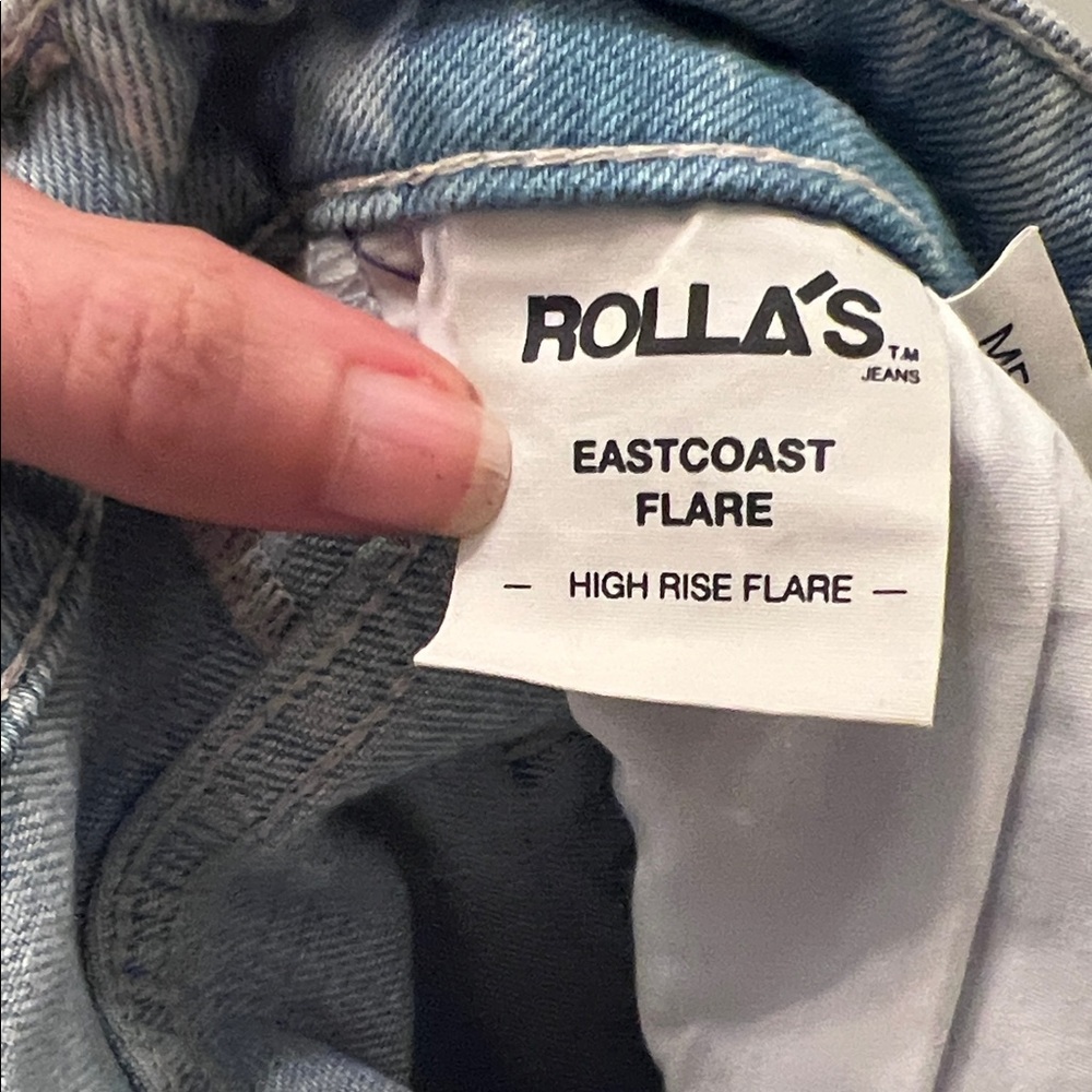 ROLLA'S Light Wash EastCoast Flare Jeans size 26 - Picture 5 of 10